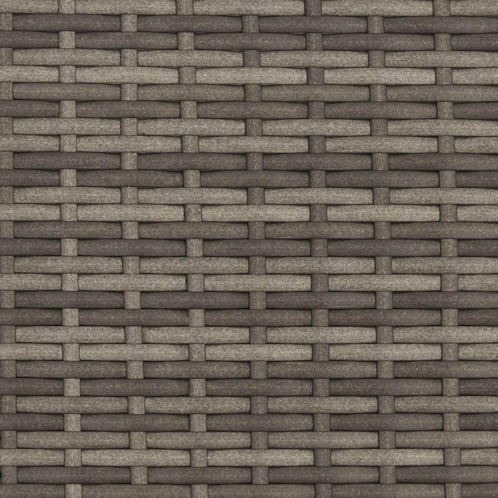 Bank Outdoor mit Kissen Schwarz 107 x 61 x 80 cm Poly-Rattan