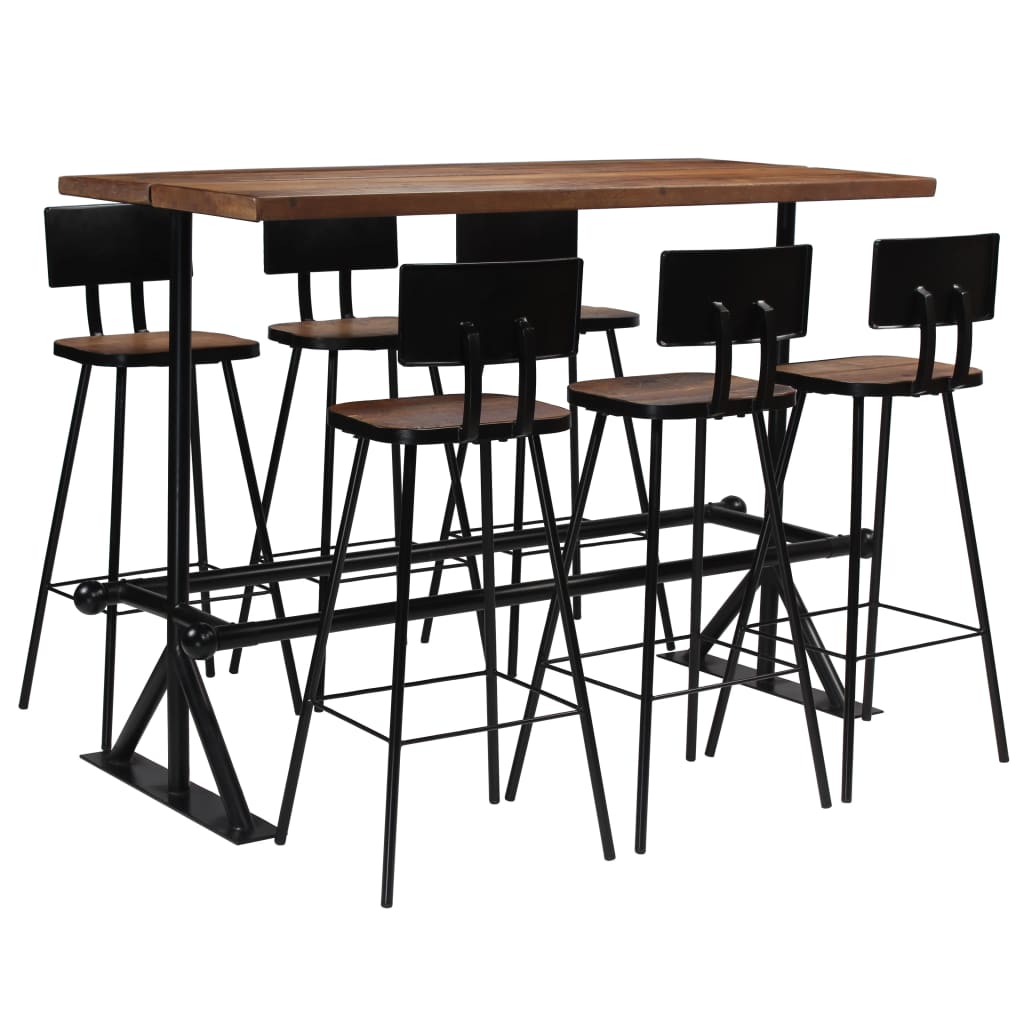 Bar-Set 3-tlg. Altholz Massiv