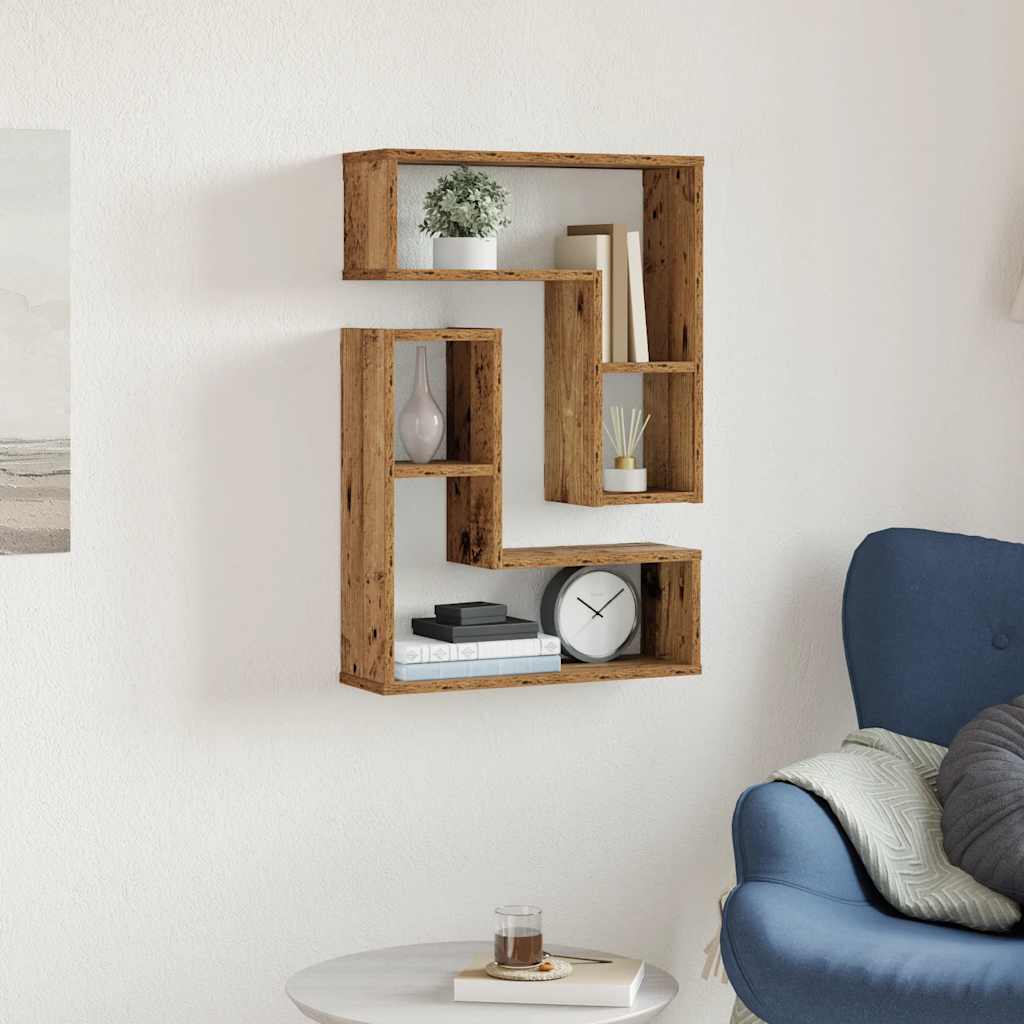 Wandregale 2 Stk. Weiß 50x15x50 cm Holzwerkstoff