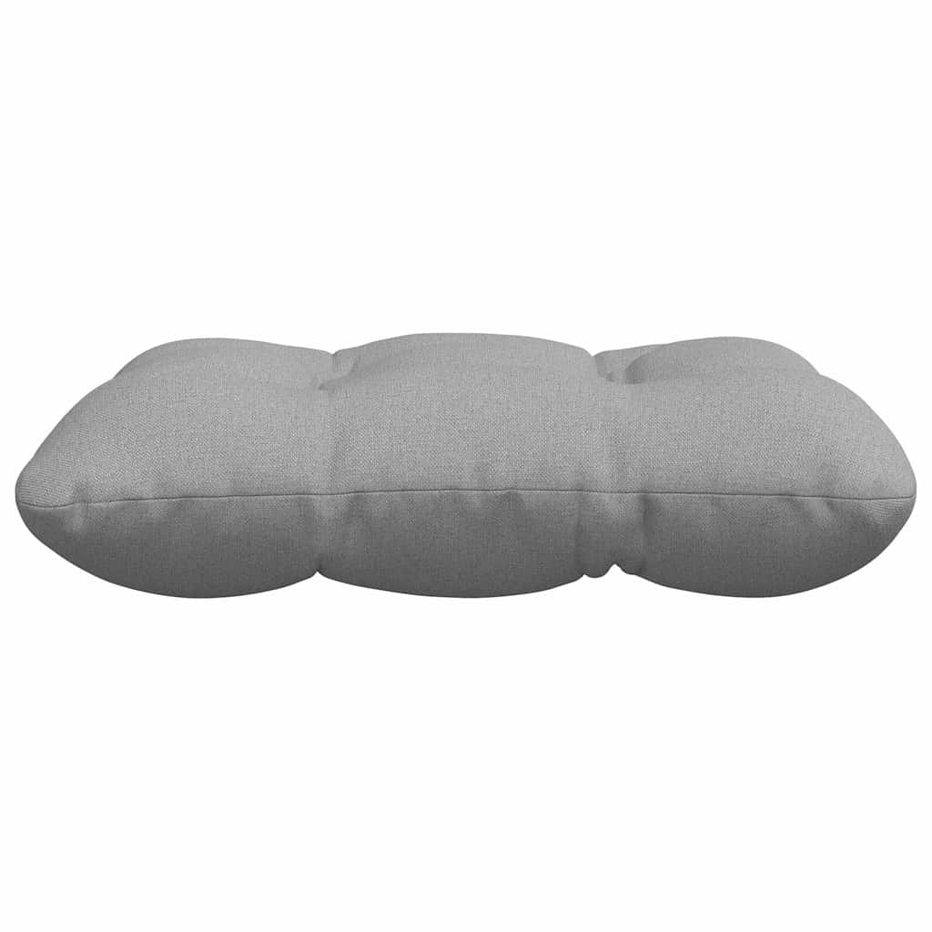 Sitzkissen 4 pcs Hellgrau 40 x 40 x 12 cm Stoff