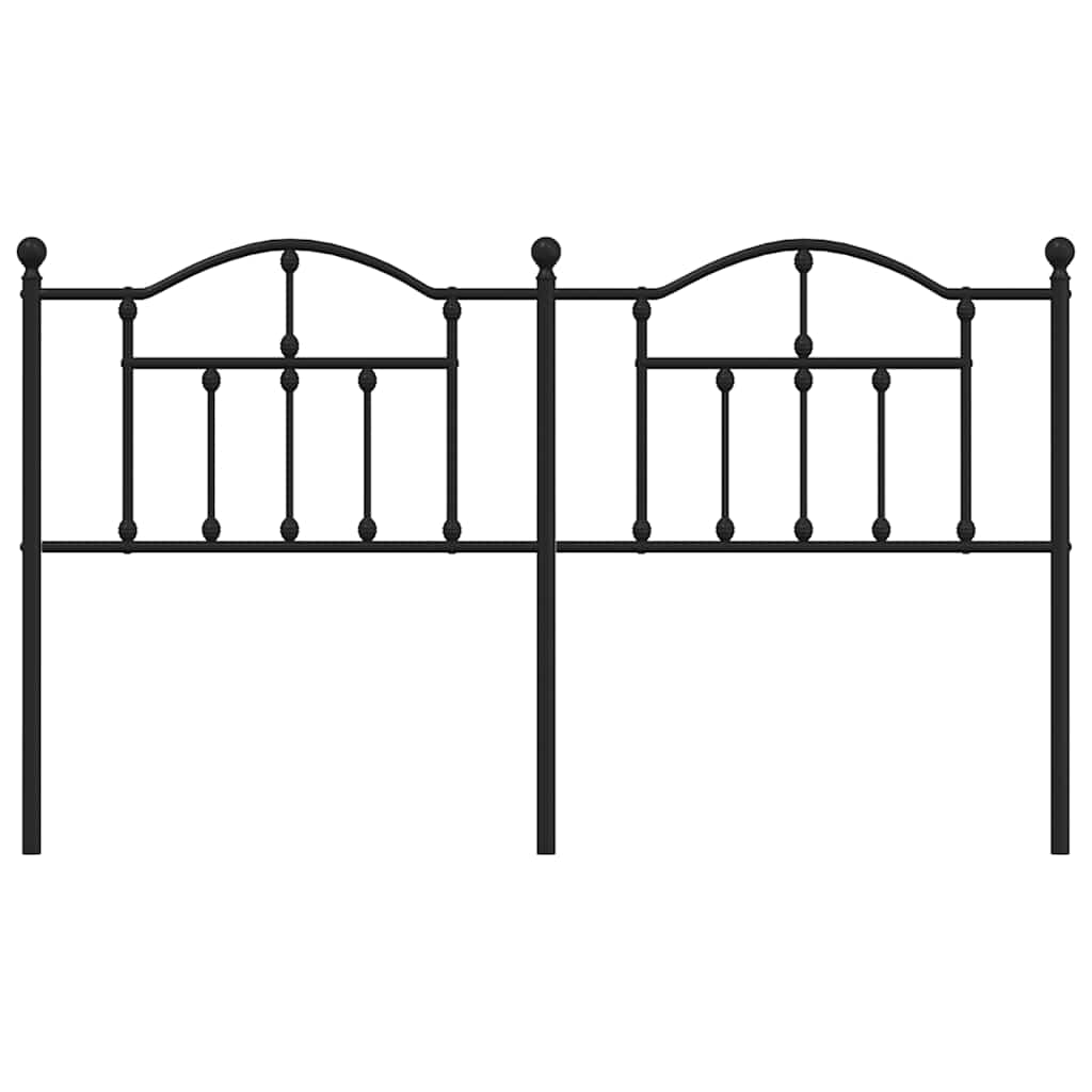 Ersatz-Kopfteil Metall Schwarz 90 cm