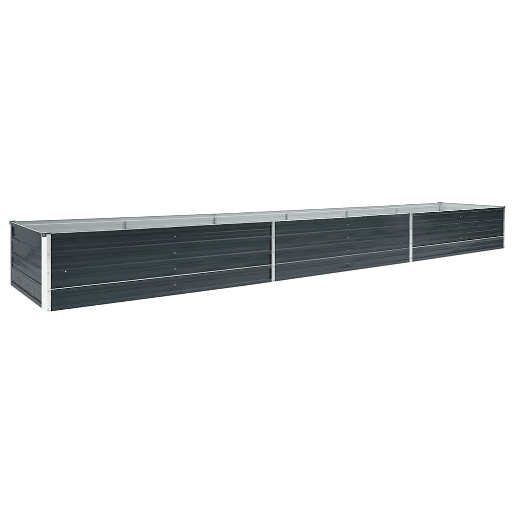 Hochbeet Anthrazit 160 x 80 x 77 cm Verzinkter Stahl