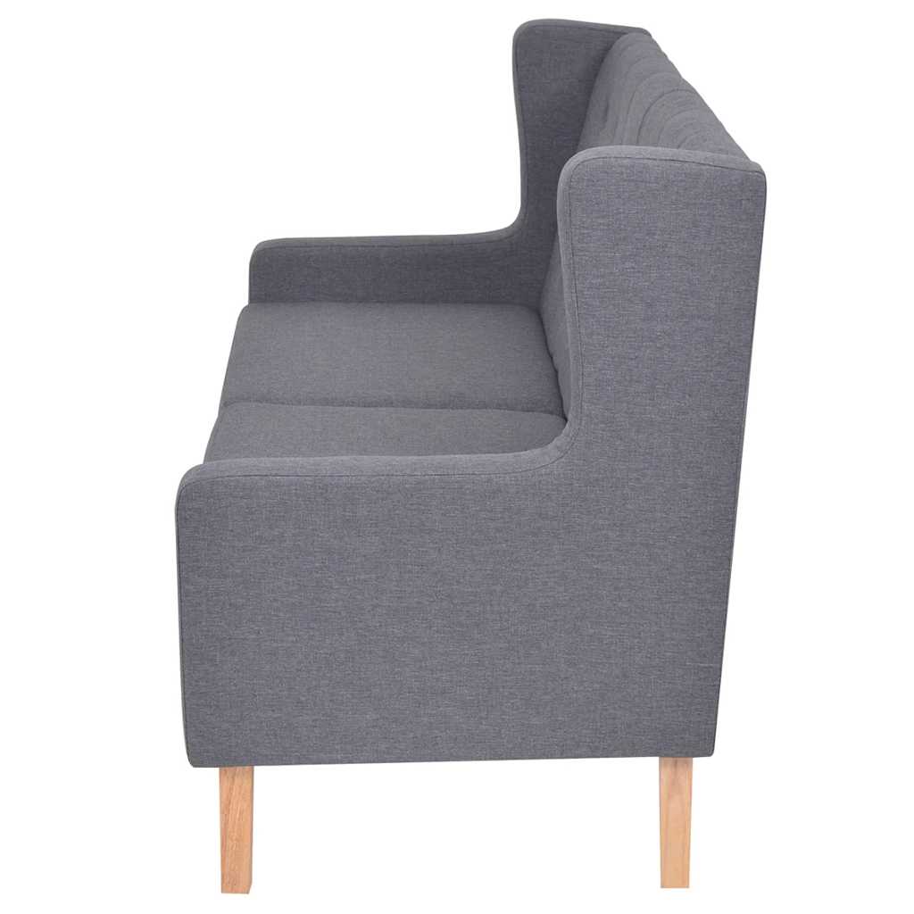 2-Sitzer Sofa Stoff Cremeweiß