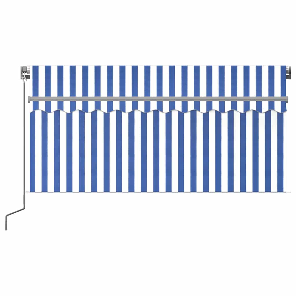 Markise Manuell Einziehbar mit Rollo 3x2,5 m Creme