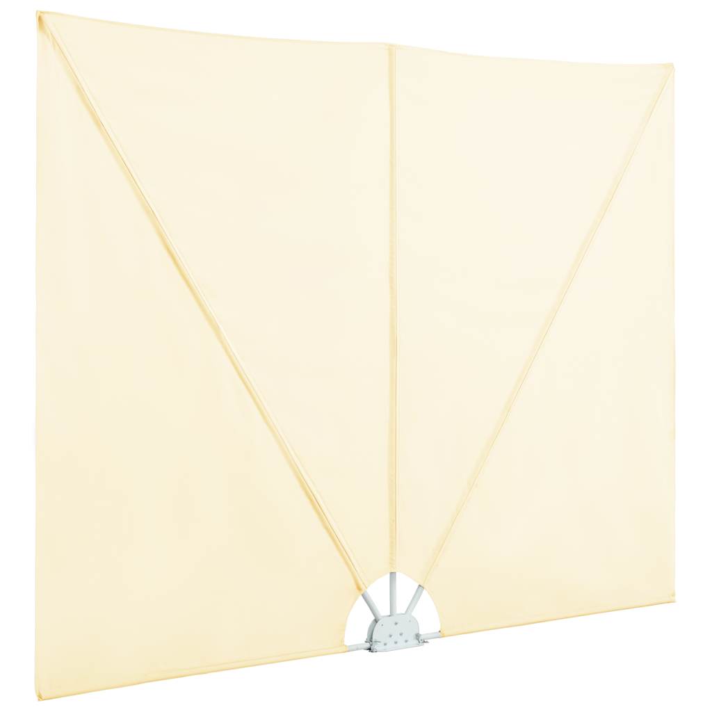Faltbarer Terrassen-Seitenfächer Grau 240 × 160 cm