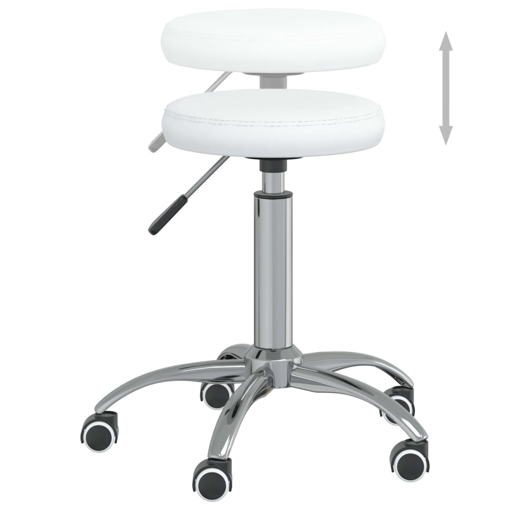 Massagehocker Kunstleder Schwarz