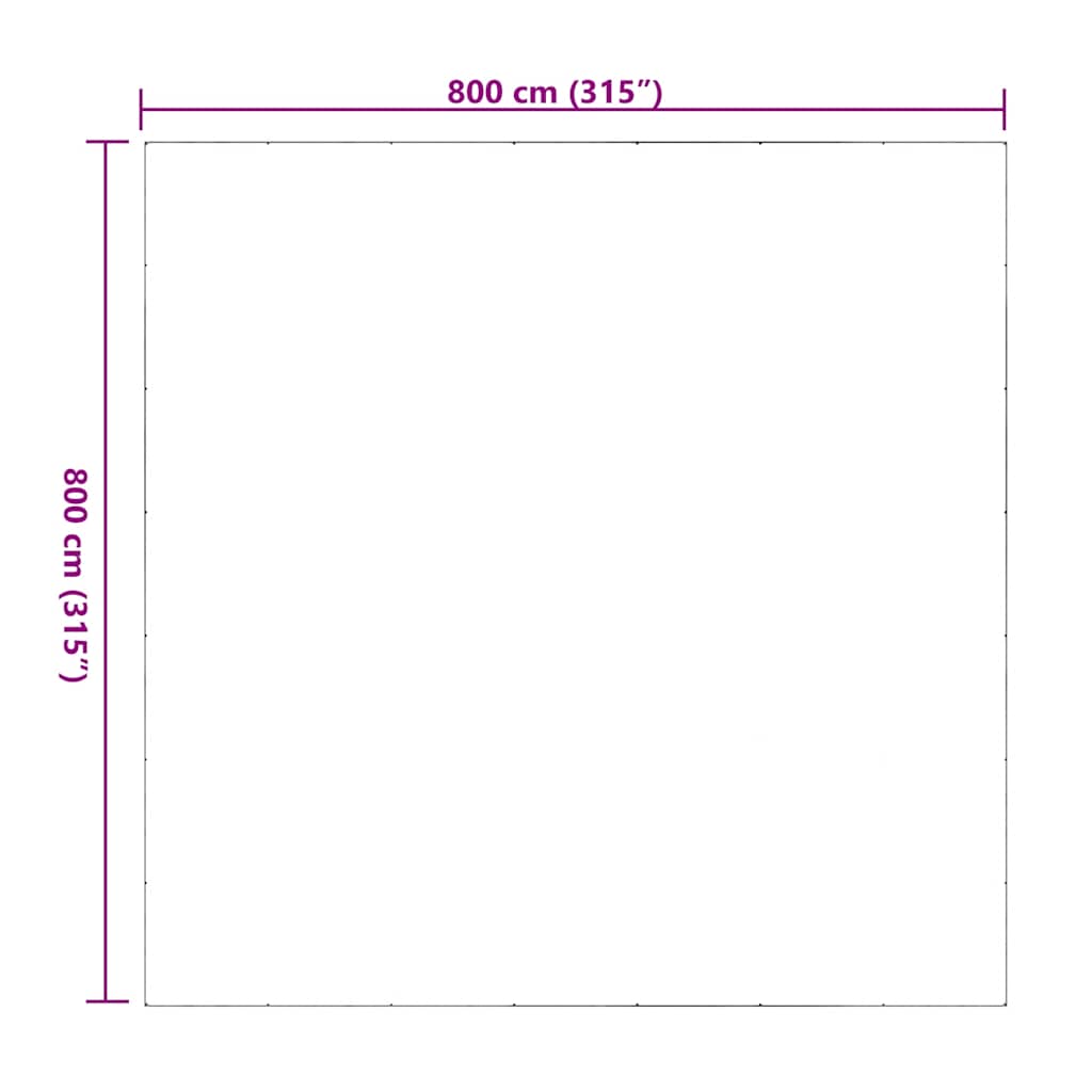 Transparente Plane mit Ösen 1x2 m PVC
