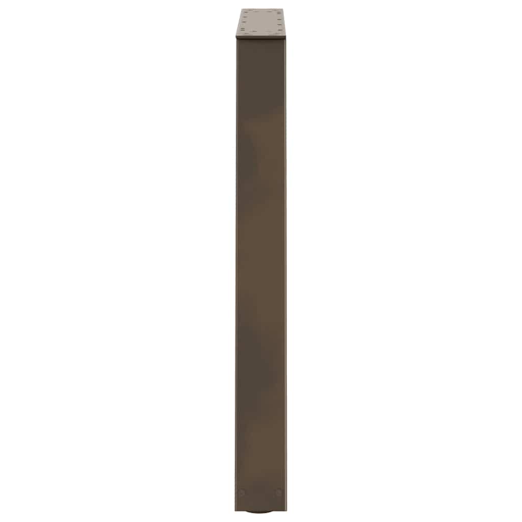 Couchtischbeine V-Form 2 Stück Schwarz 30x(30-31,3) cm Stahl