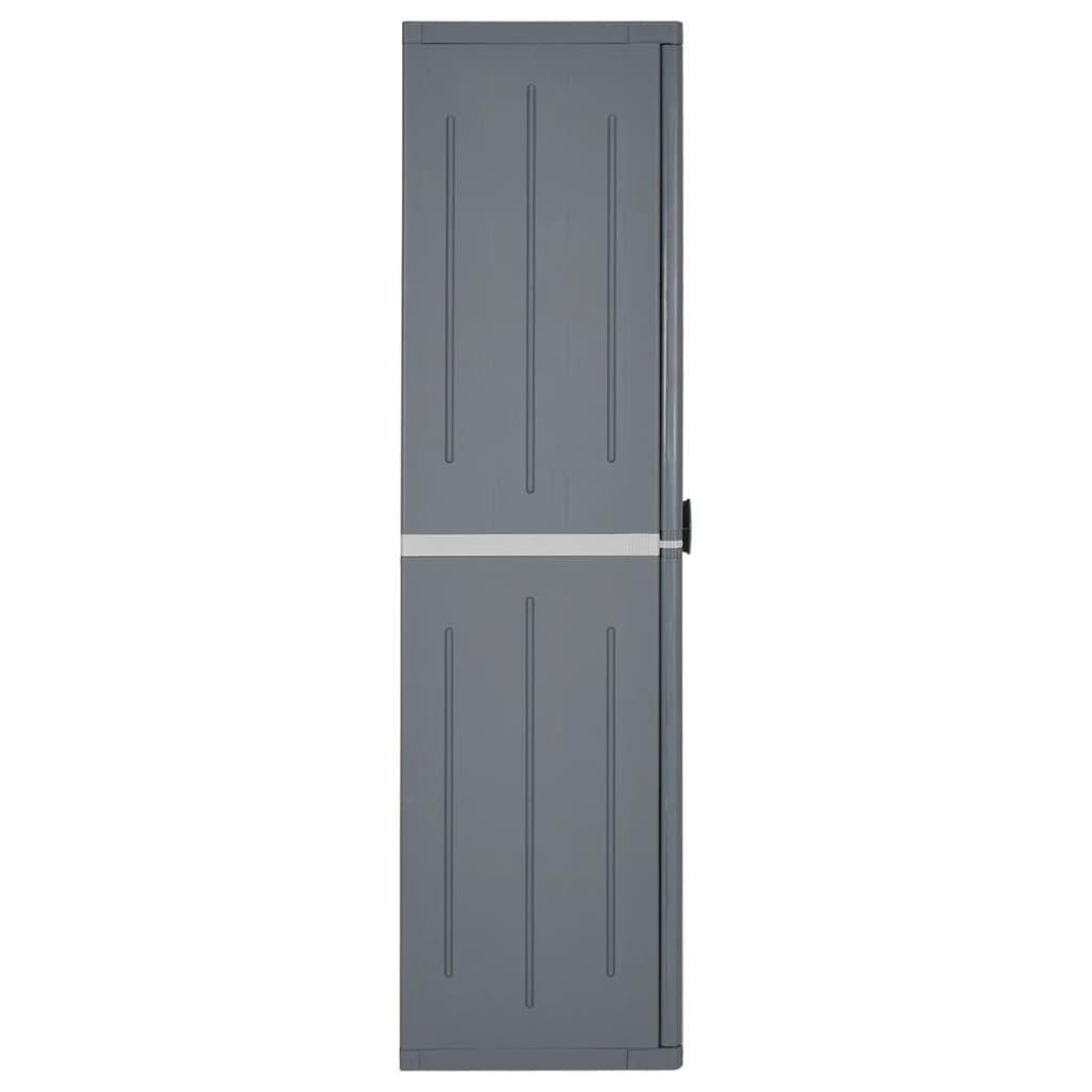 Gartenschrank Schwarz 65x45x88 cm PP Rattan-Optik