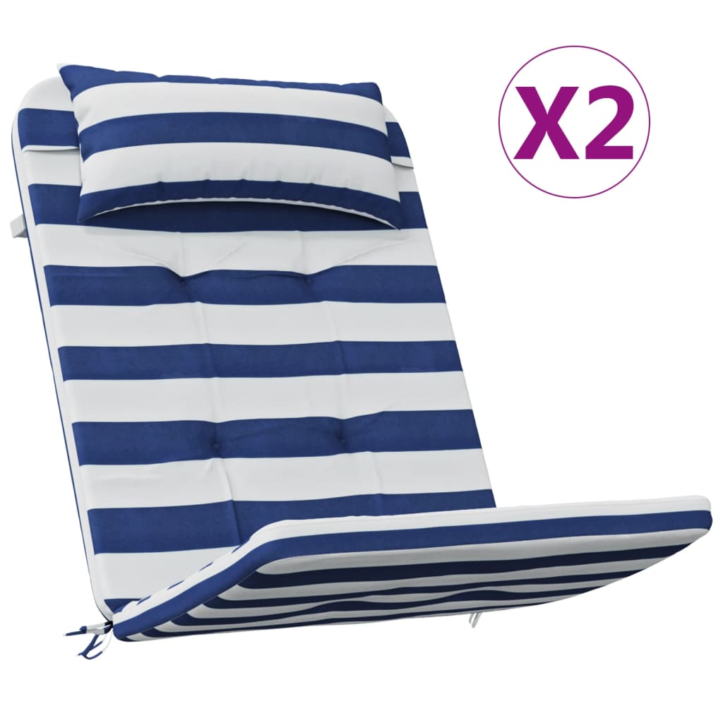Adirondack-Auflagen 2 Stk. Hellblau Oxford-Gewebe