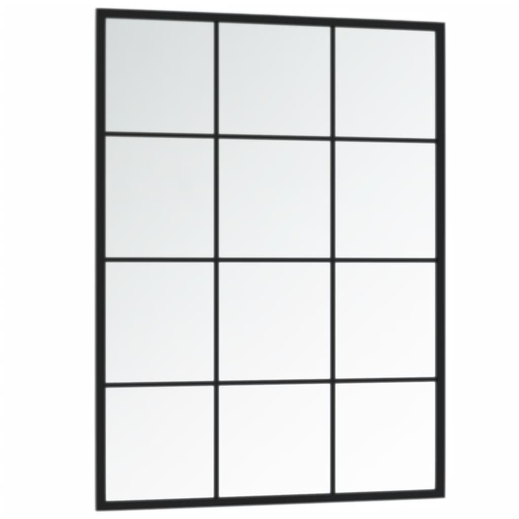 Wandspiegel Schwarz 60x40 cm Metall