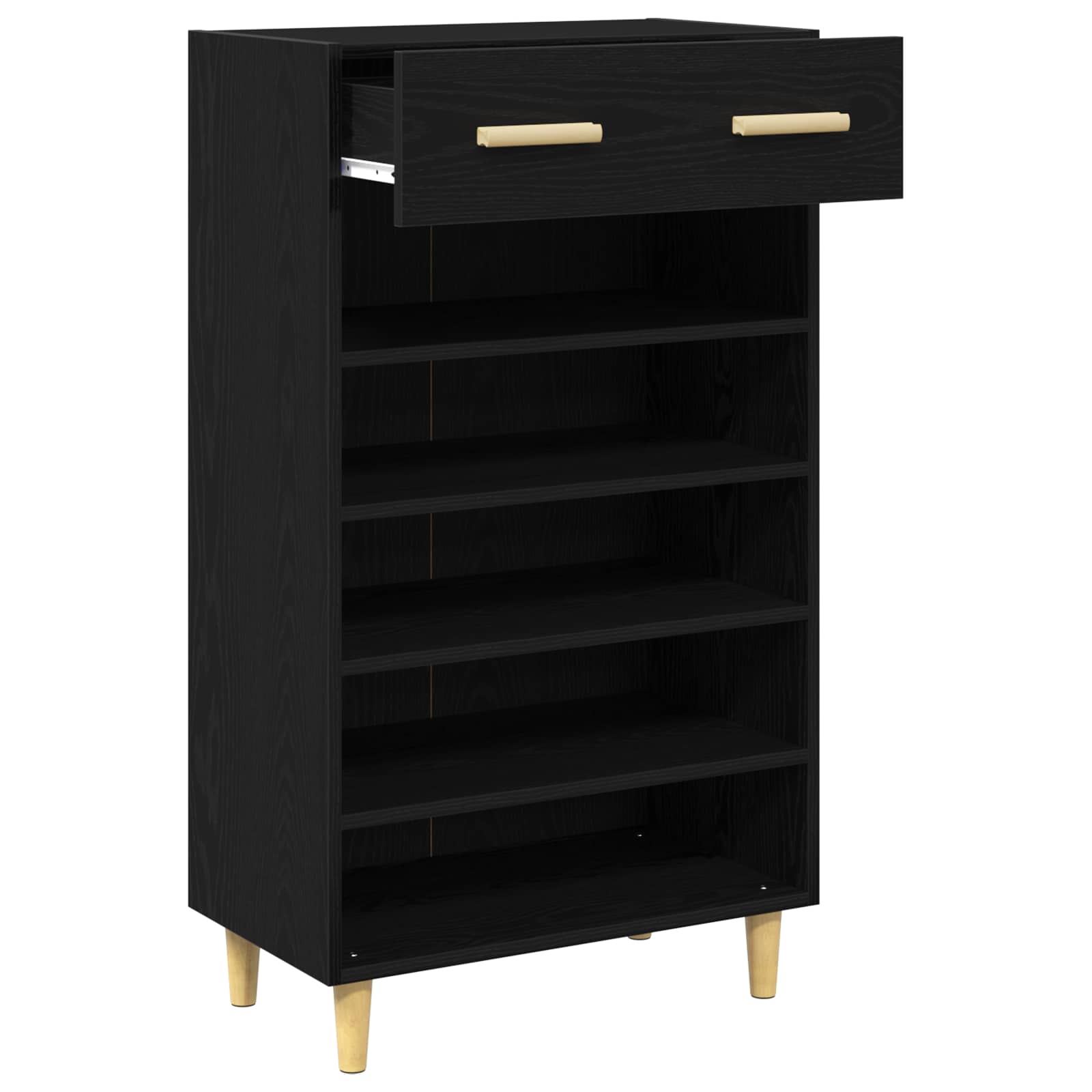 Schuhschrank mit Regal Altholz 60 x 35 x 105 cm Holzwerkstoff