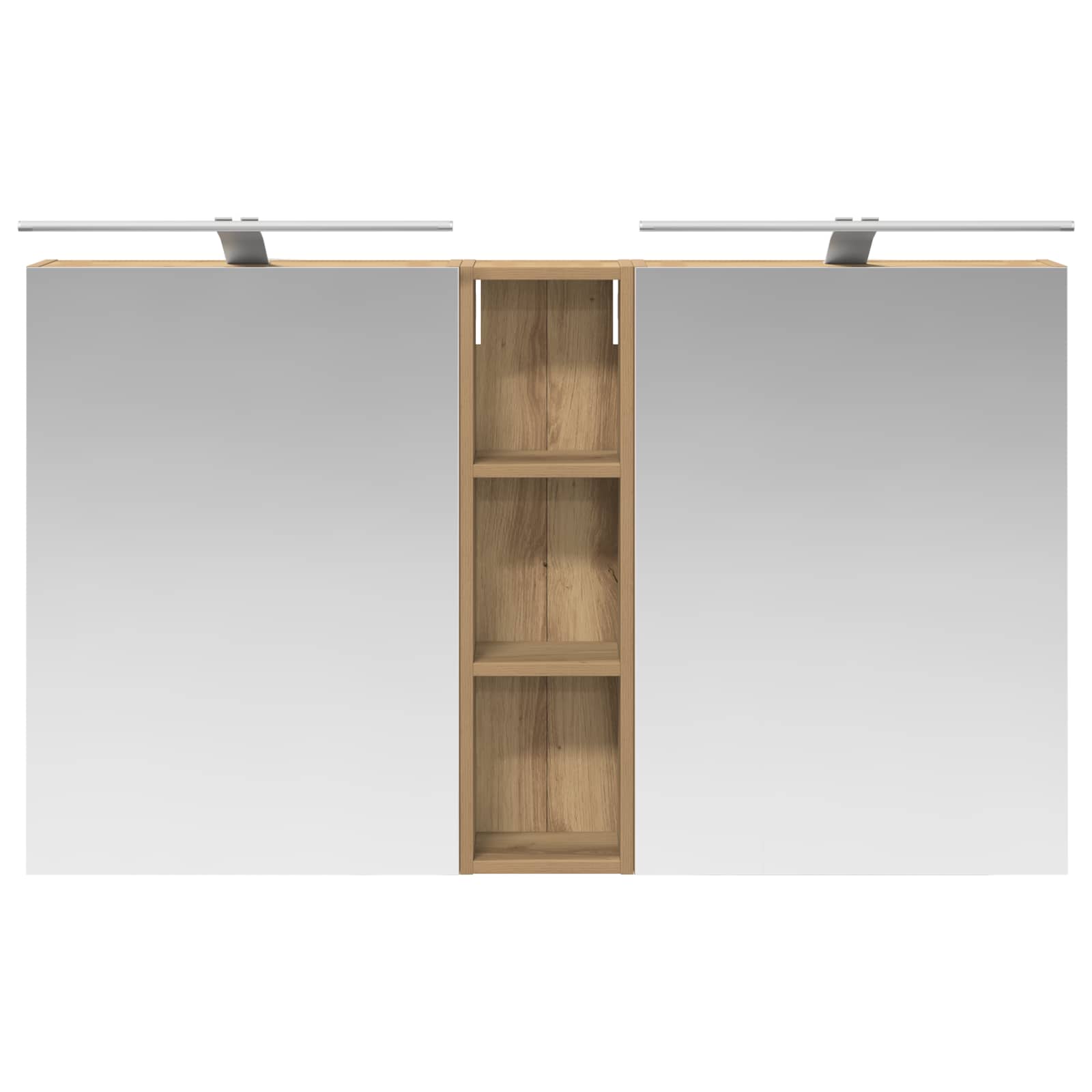 Badezimmerschrank-Set 3 pcs 80 x 10,5 x 50 cm Holzwerkstoff