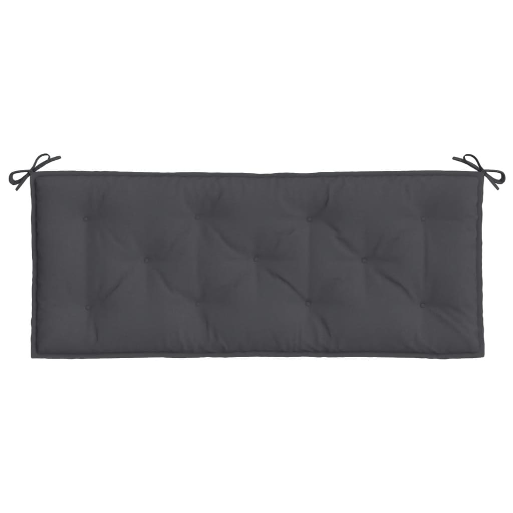 Gartenbank-Auflage Melange Anthrazit 100x50x7 cm Stoff