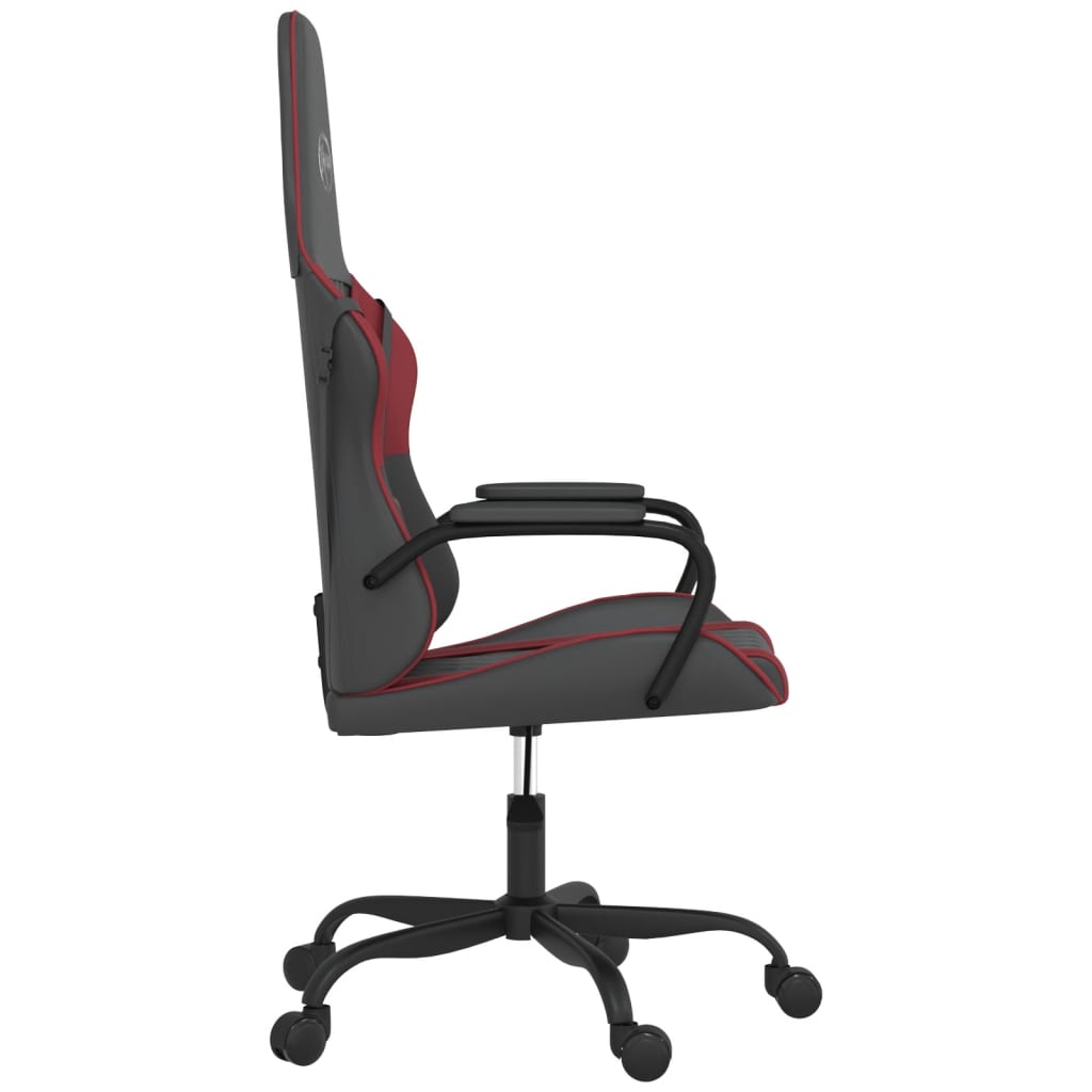 Gaming-Stuhl mit Massagefunktion Schwarz und Blau Kunstleder