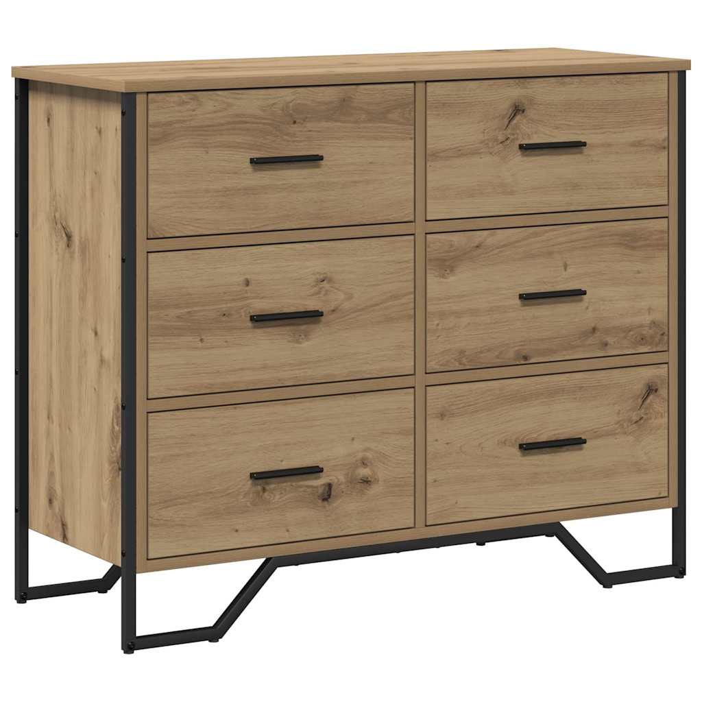 Kommode Schwarz 91x35,5x74,5 cm Holzwerkstoff