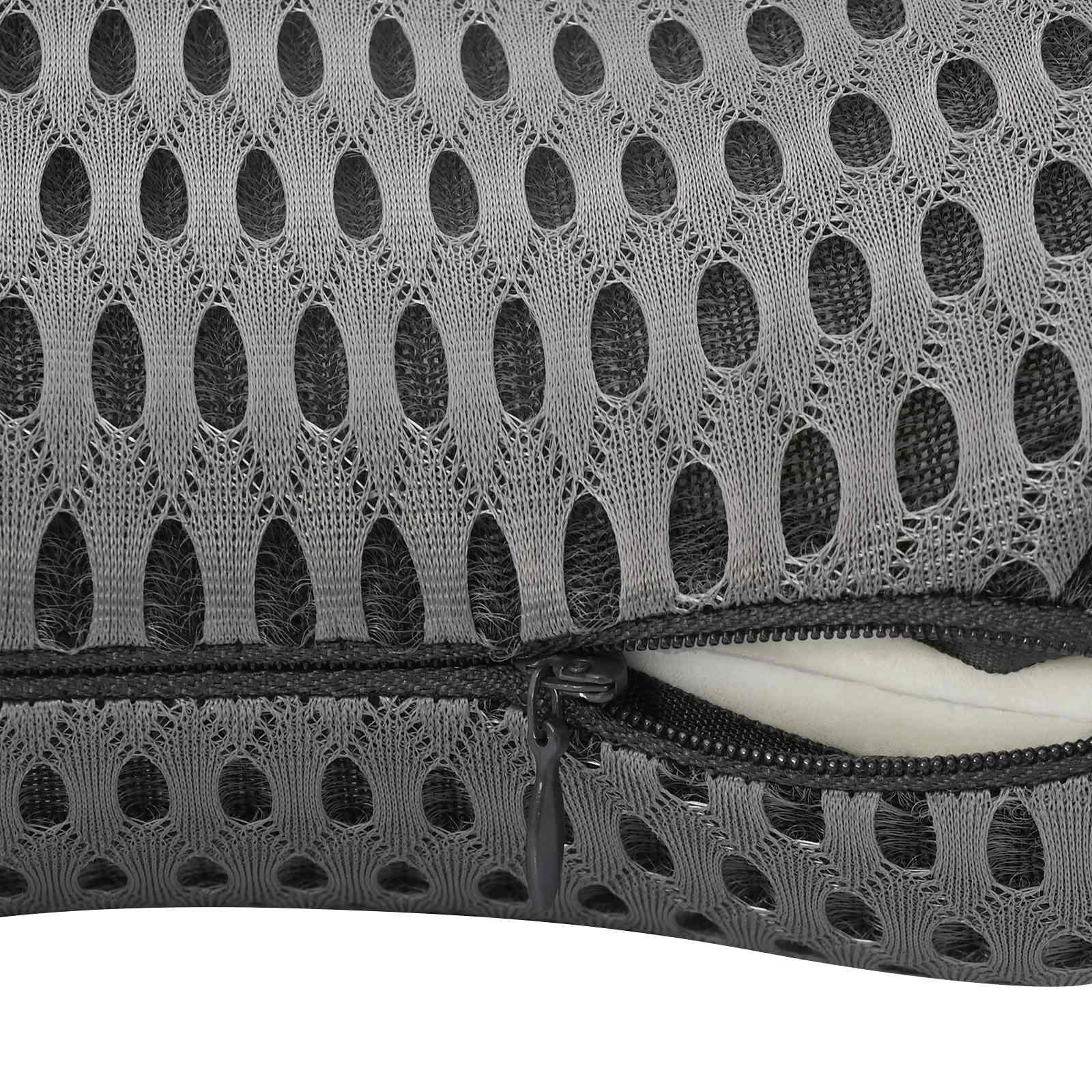 Nackenkissen Grau Viscoschaum 31 x 22 x 13 cm