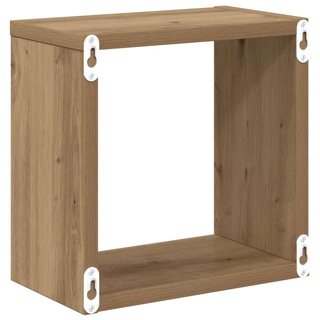 Würfelregale 2 Stk. Weiß 30x15x30 cm