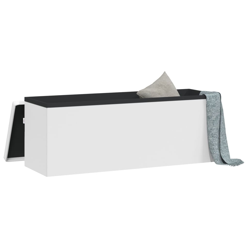 Faltbare Sitzbank mit Stauraum Weinrot PVC