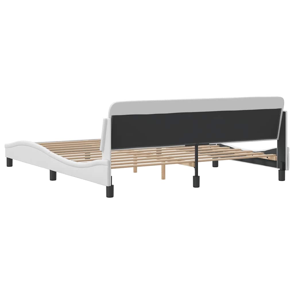 Bettgestell "Dover" Schwarz 80x200 cm Kunstleder
