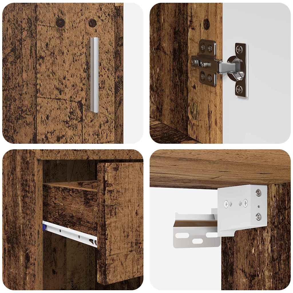Badezimmermöbel-Set TULUM 2 pcs Weiß 60 x 34 x 63 cm