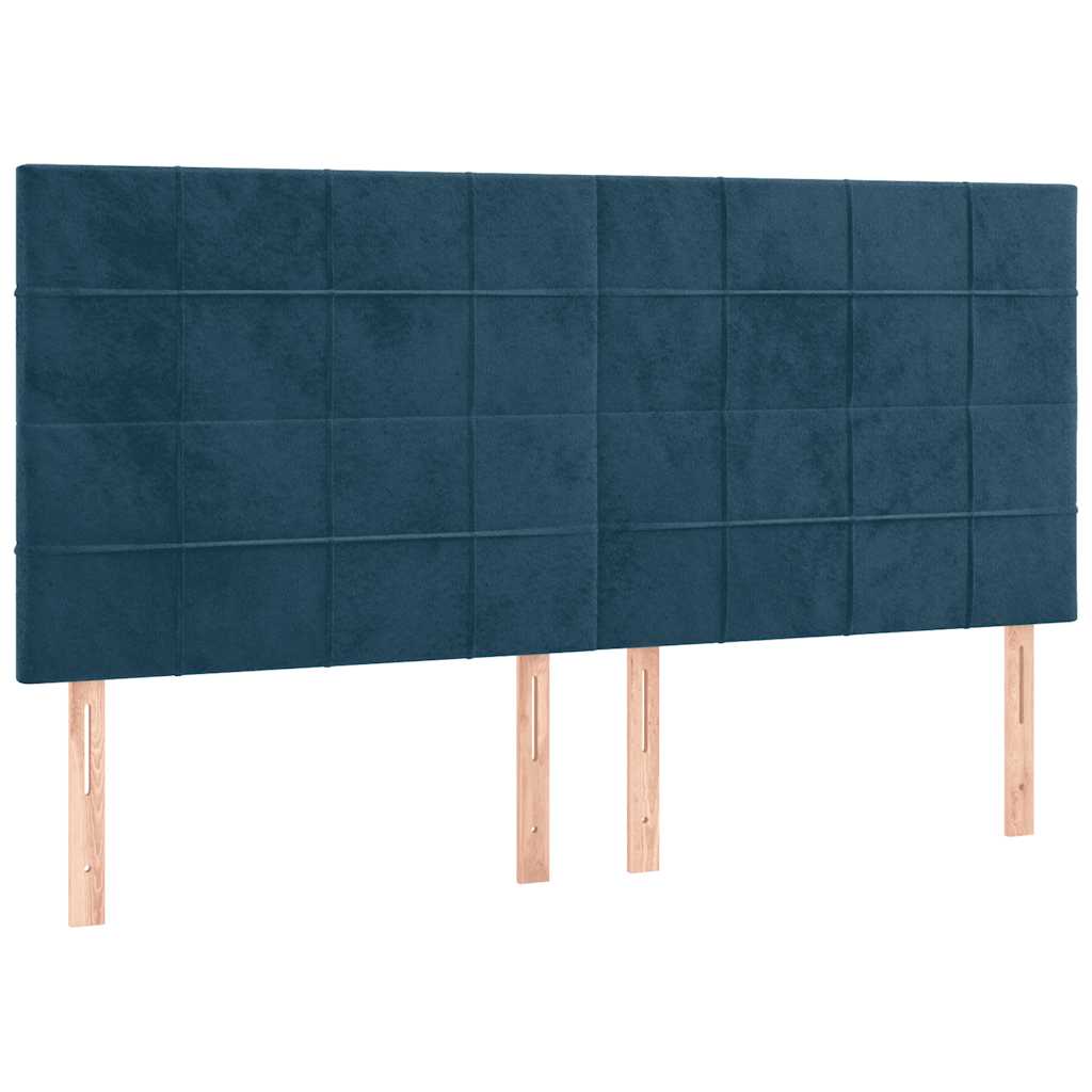 Kopfteil Hellgrau 80x5x118/128 cm Samt