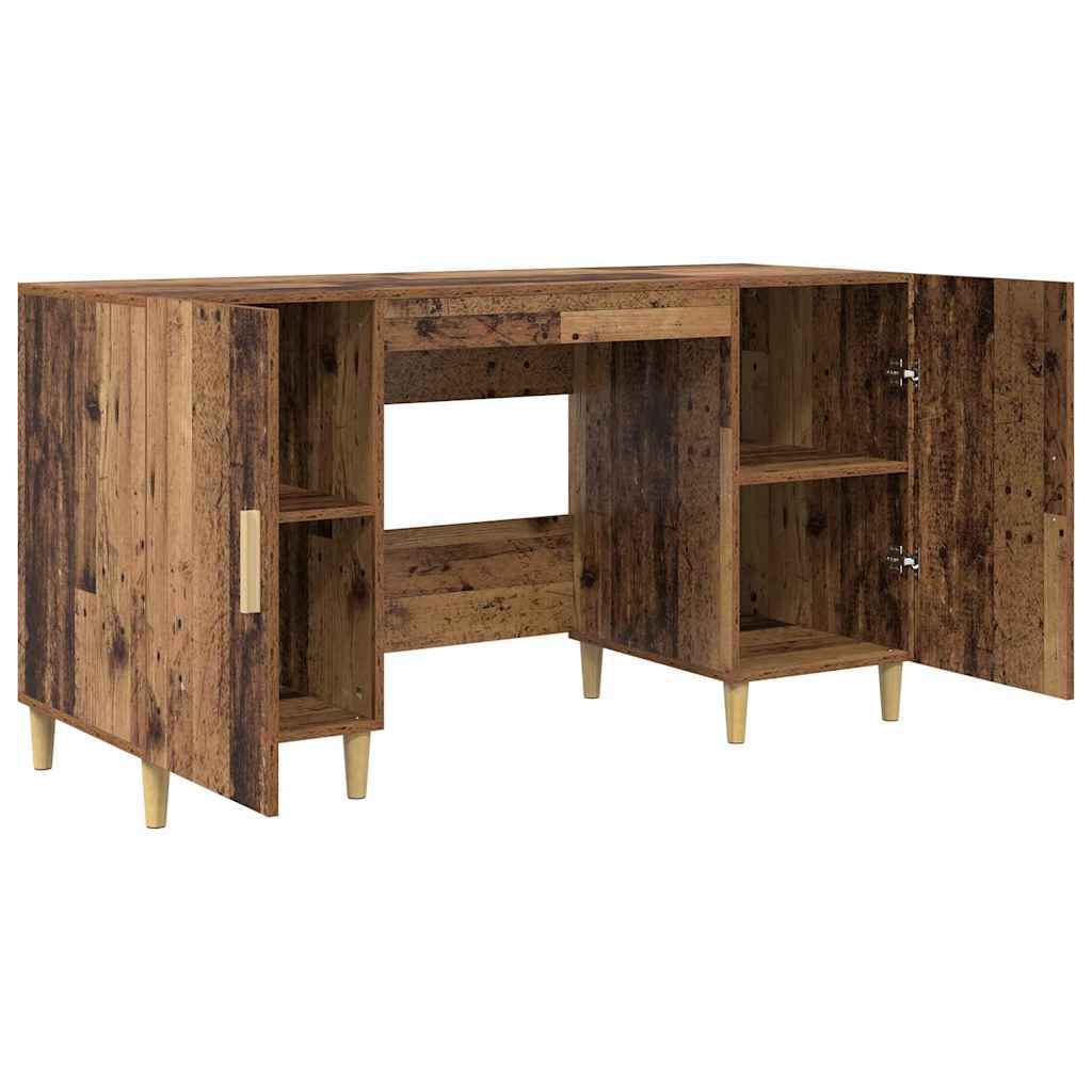 Schreibtisch Weiß 140x50x75 cm Holzwerkstoff