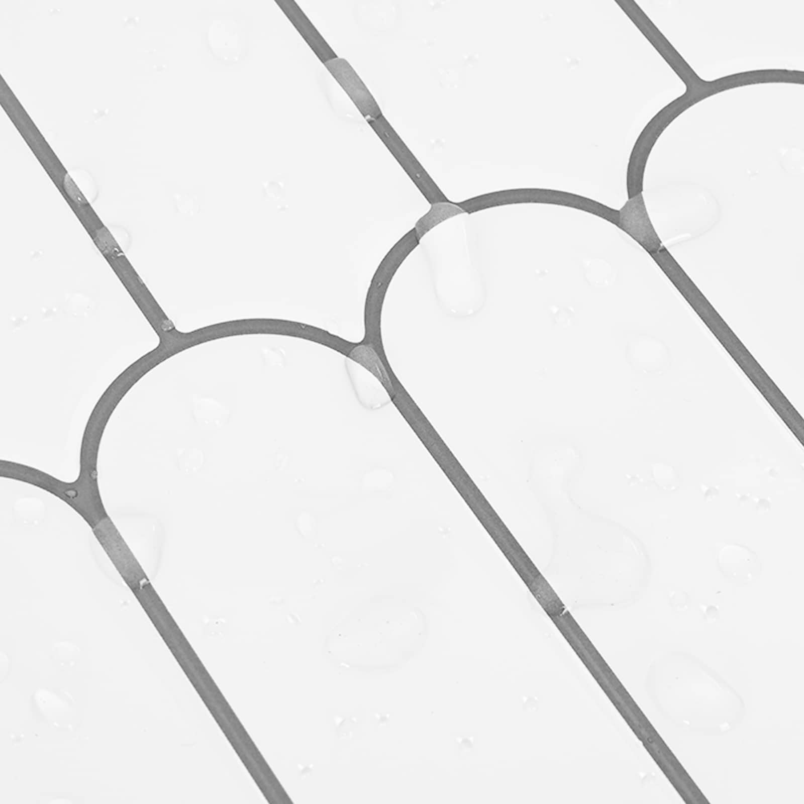 Federfliese 10 pcs Grau Marmor 30 x 30 cm Polyurethan und PET