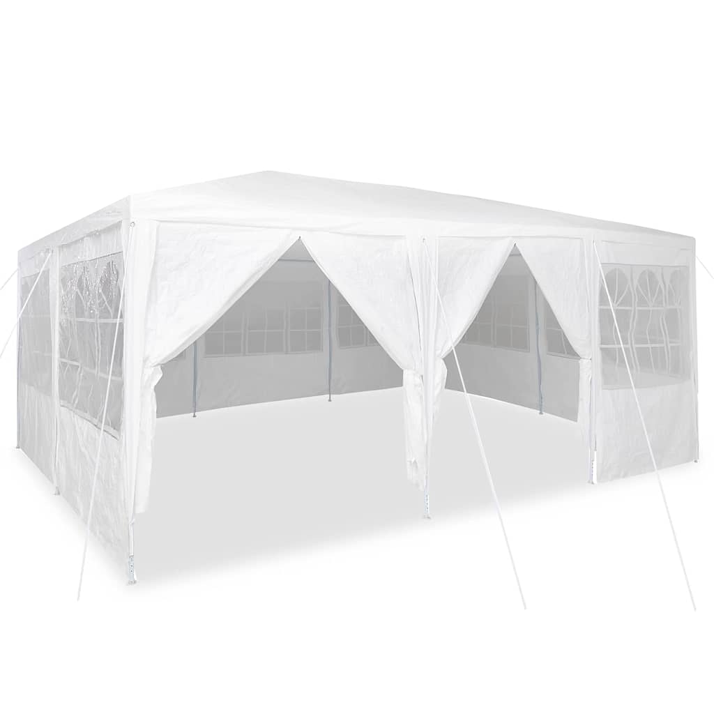 Party-Zelt Weiß 400 x 400 x 266 cm Polyethylen