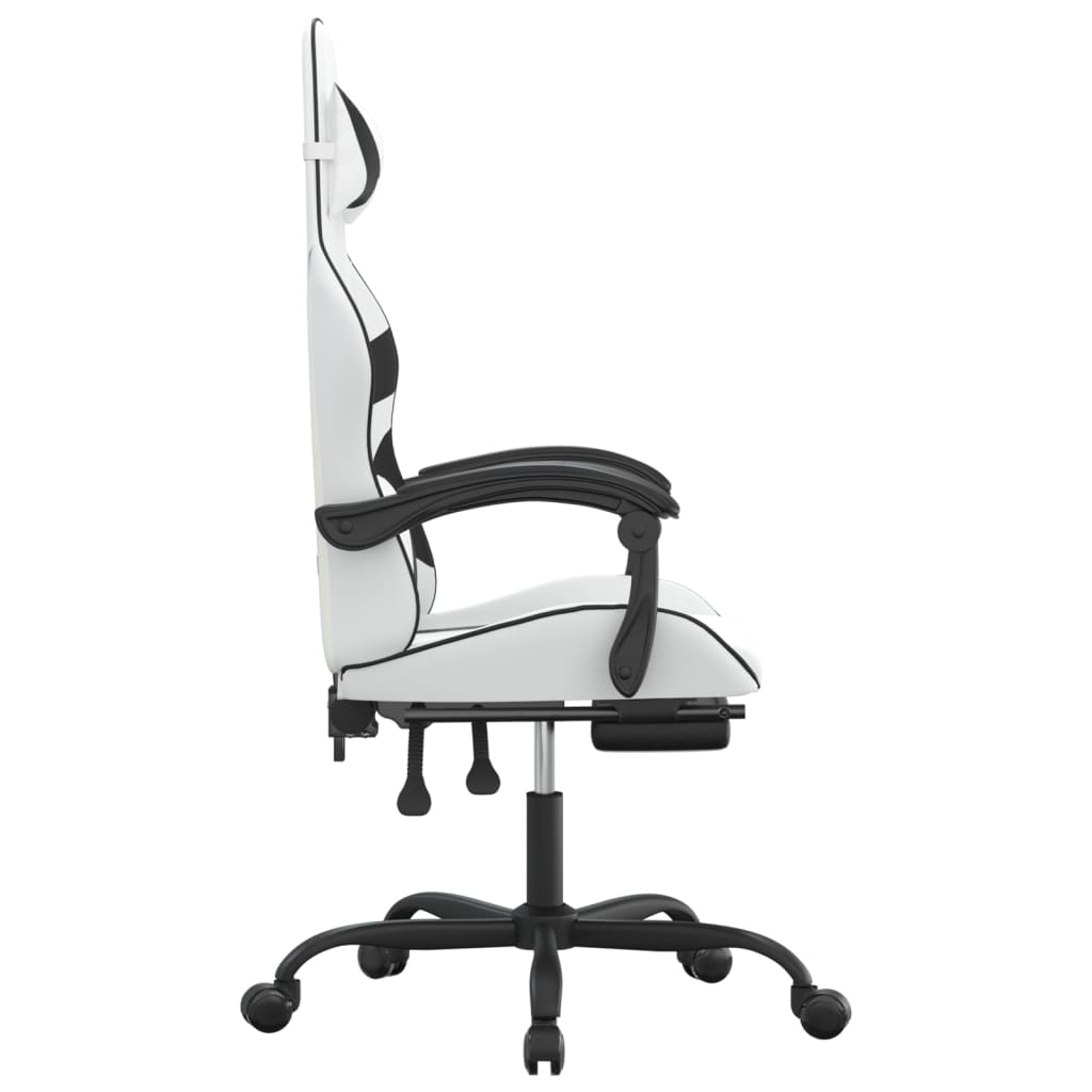 Gaming-Stuhl Drehbar Schwarz und Rot Kunstleder