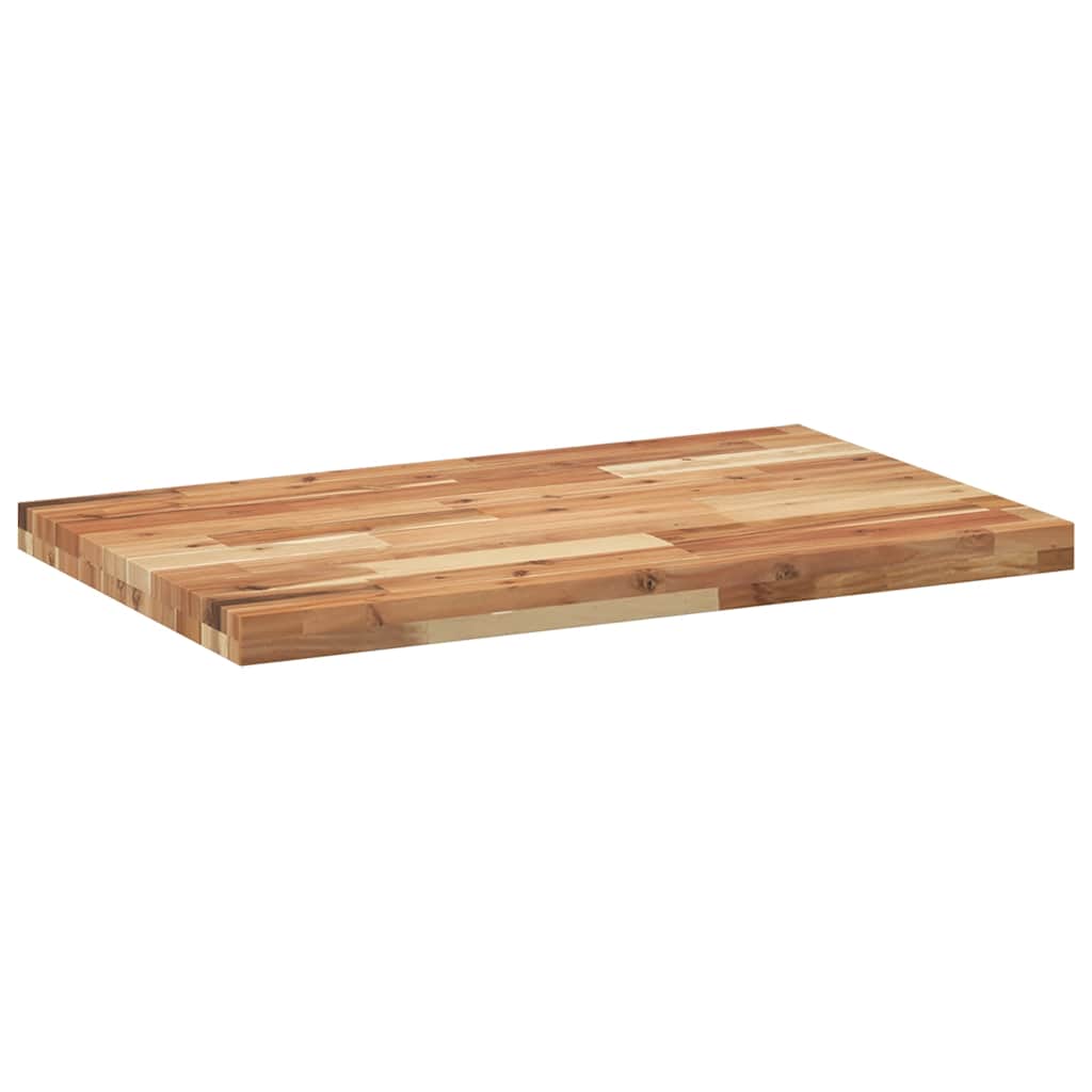 Tischplatte Rechteckig 60x50x2 cm Massivholz Akazie