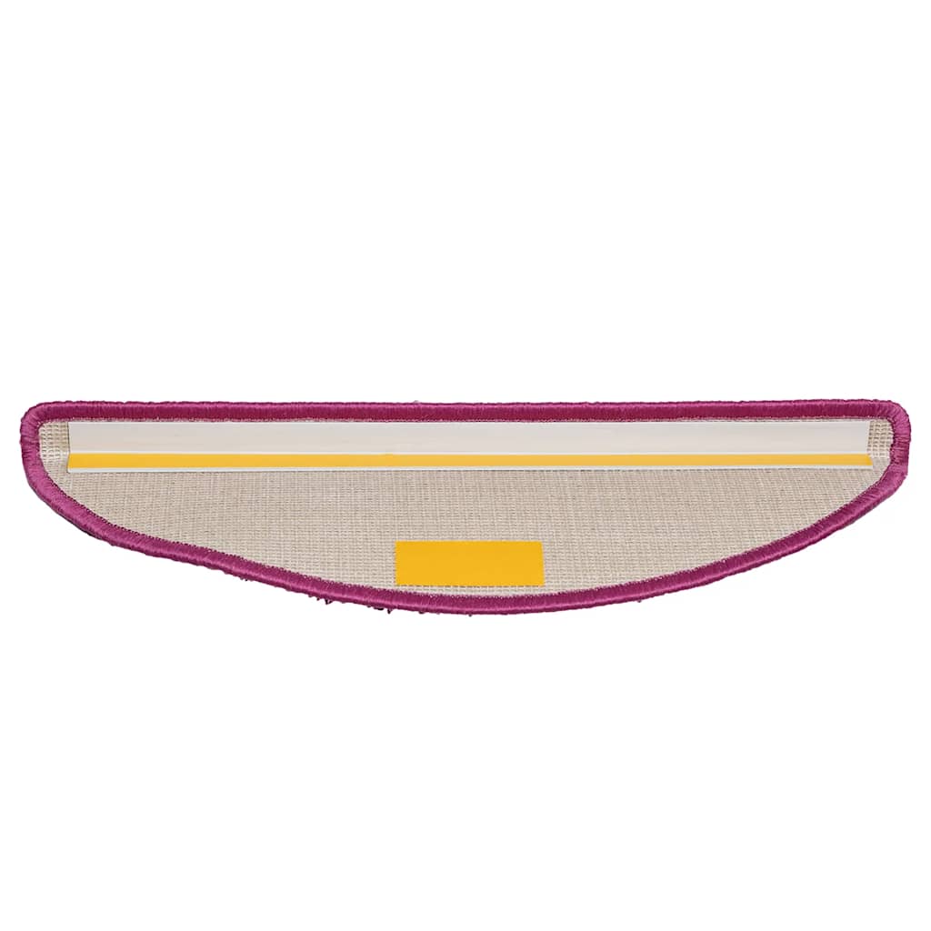 Stufenmatten 15 Stk. 56x17x3 cm Grau Halbrund