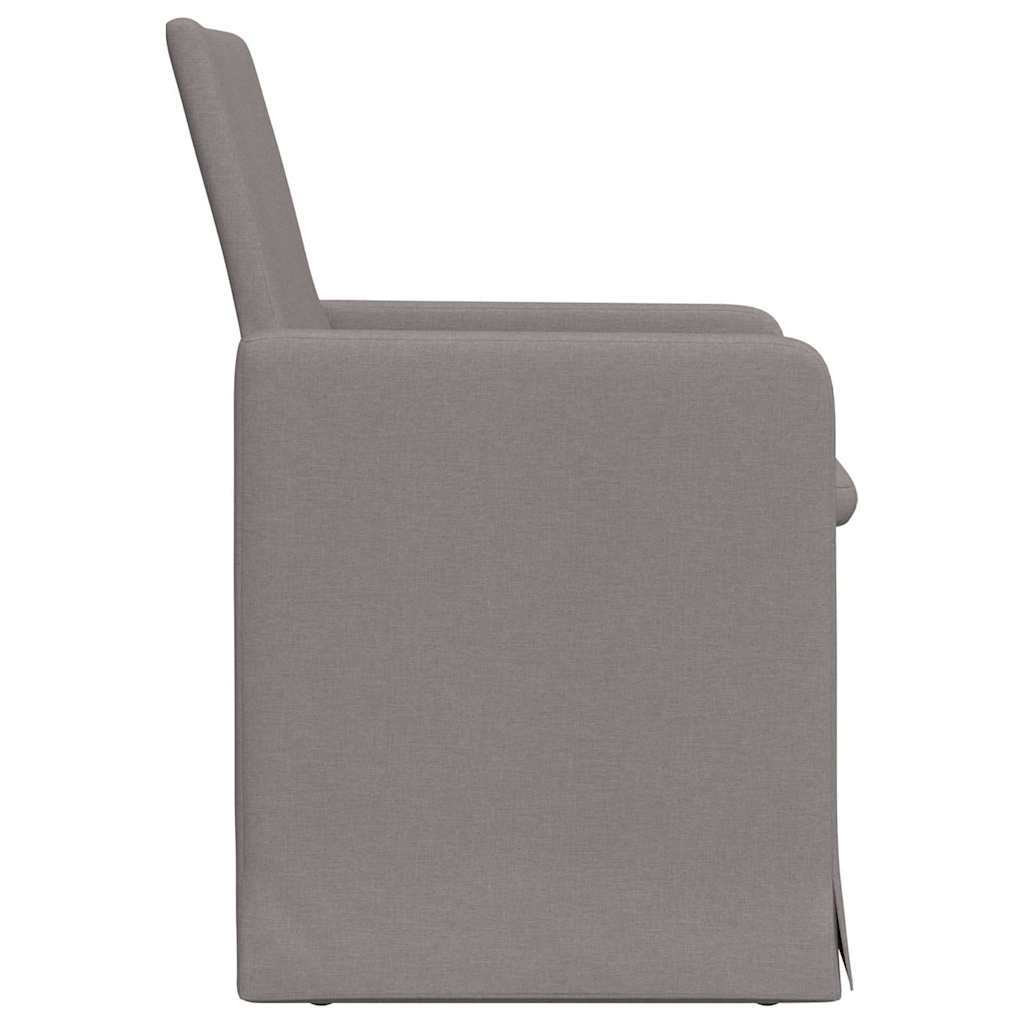 Esszimmerstühle 2 pcs Hellgrau 57 x 67 x 95 cm Stoff