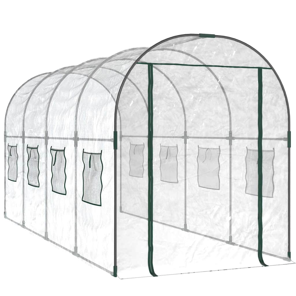 Gewächshaus mit Rahmen 160 x 200 x 192,5 cm PVC Transparent