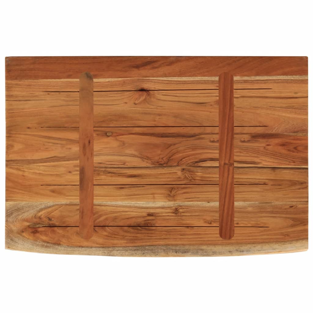 Wandregal 40x20x2,5 cm Rechteckig Massivholz Akazie Baumkante