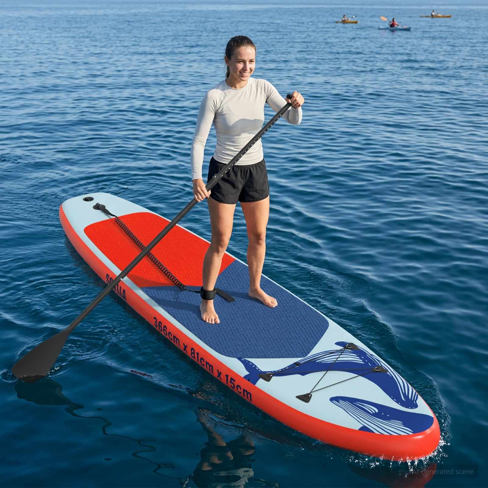 Aufblasbares Stand Up Paddle Board HYDROS 305 x 76 x 15 cm für