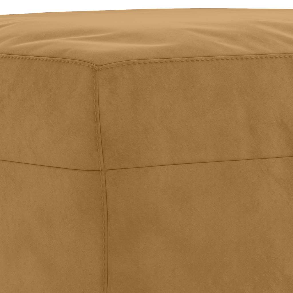 Fußhocker Hellgrau 60x50x41 cm Samt