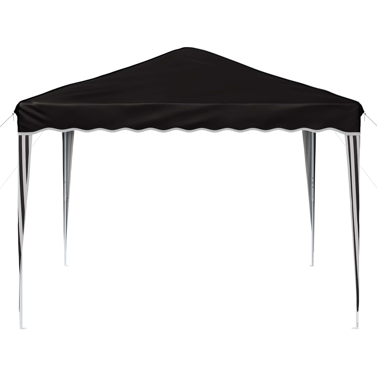 Pop-up Partyzelt 288 x 288 x 245 cm Creme Oxford-Stoff