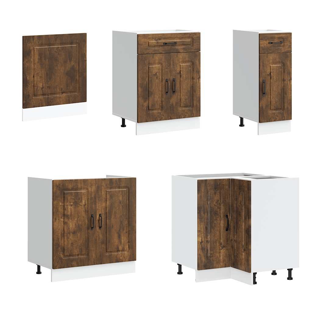 11-tlg. Küchenschrank-Set Kalmar Weiß Holzwerkstoff