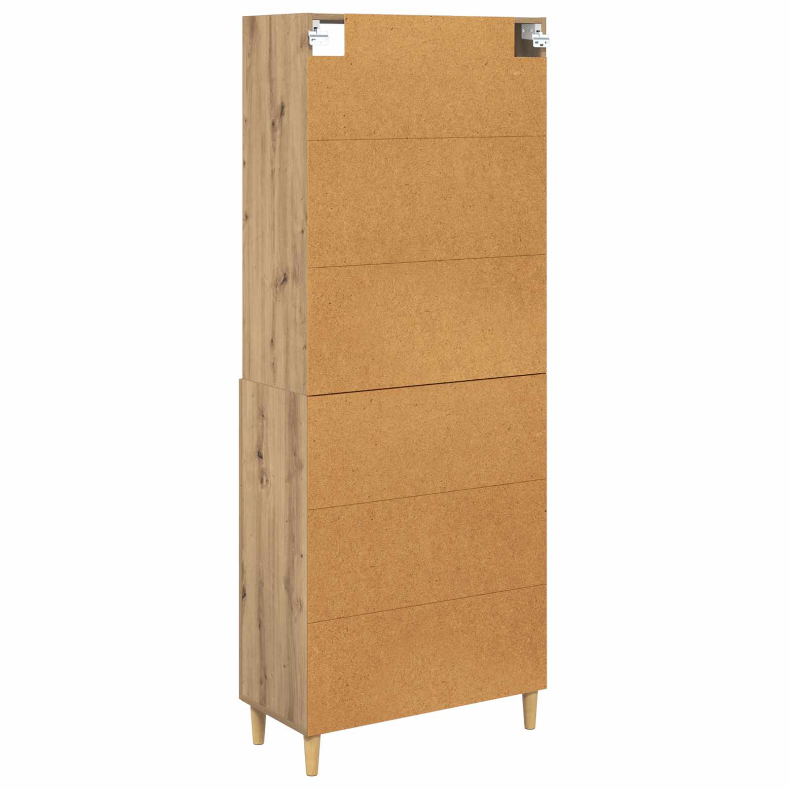 Highboard Altholz 69,5 x 32,5 x 180 cm Holzwerkstoff