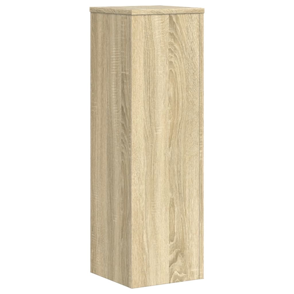 Pflanzenständer 2 Stk. Weiß 33x33x100 cm Holzwerkstoff
