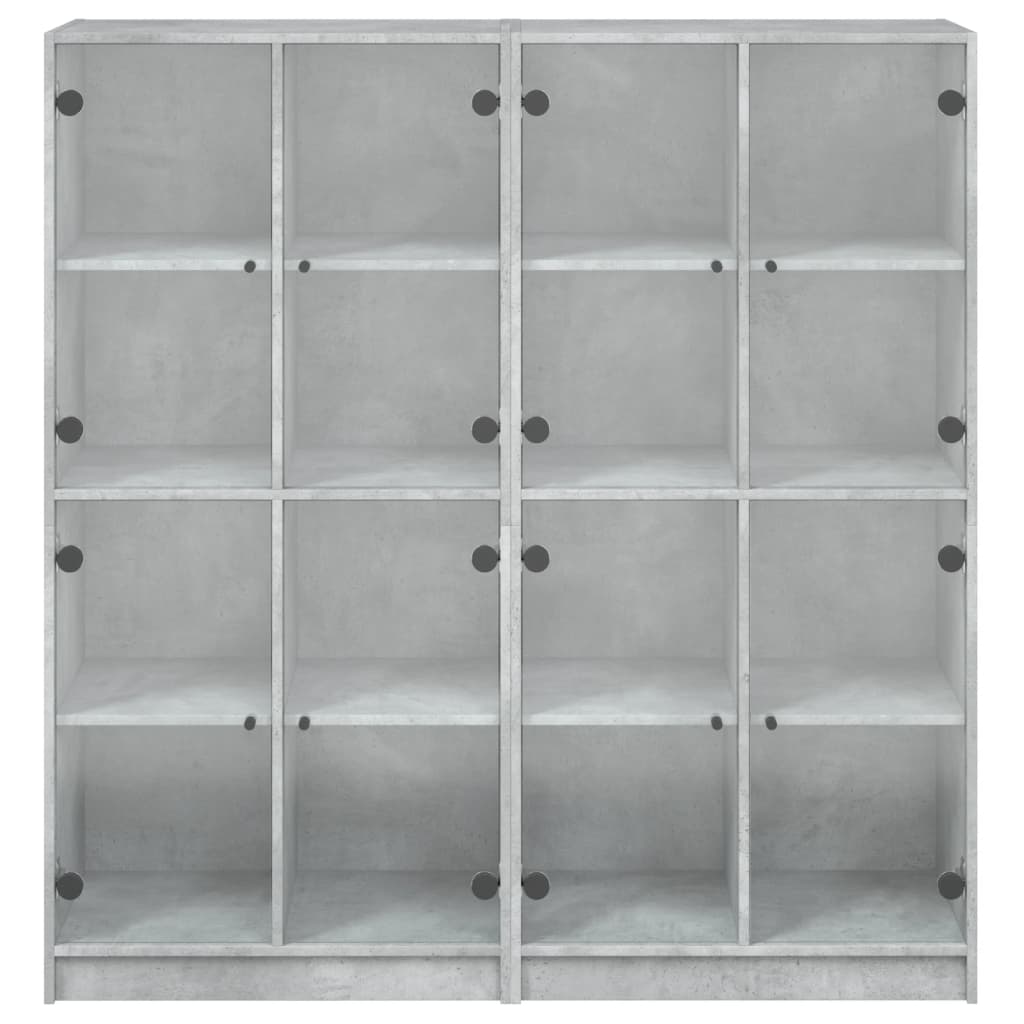 Bücherschrank mit Türen Weiß 136x37x142 cm Holzwerkstoff