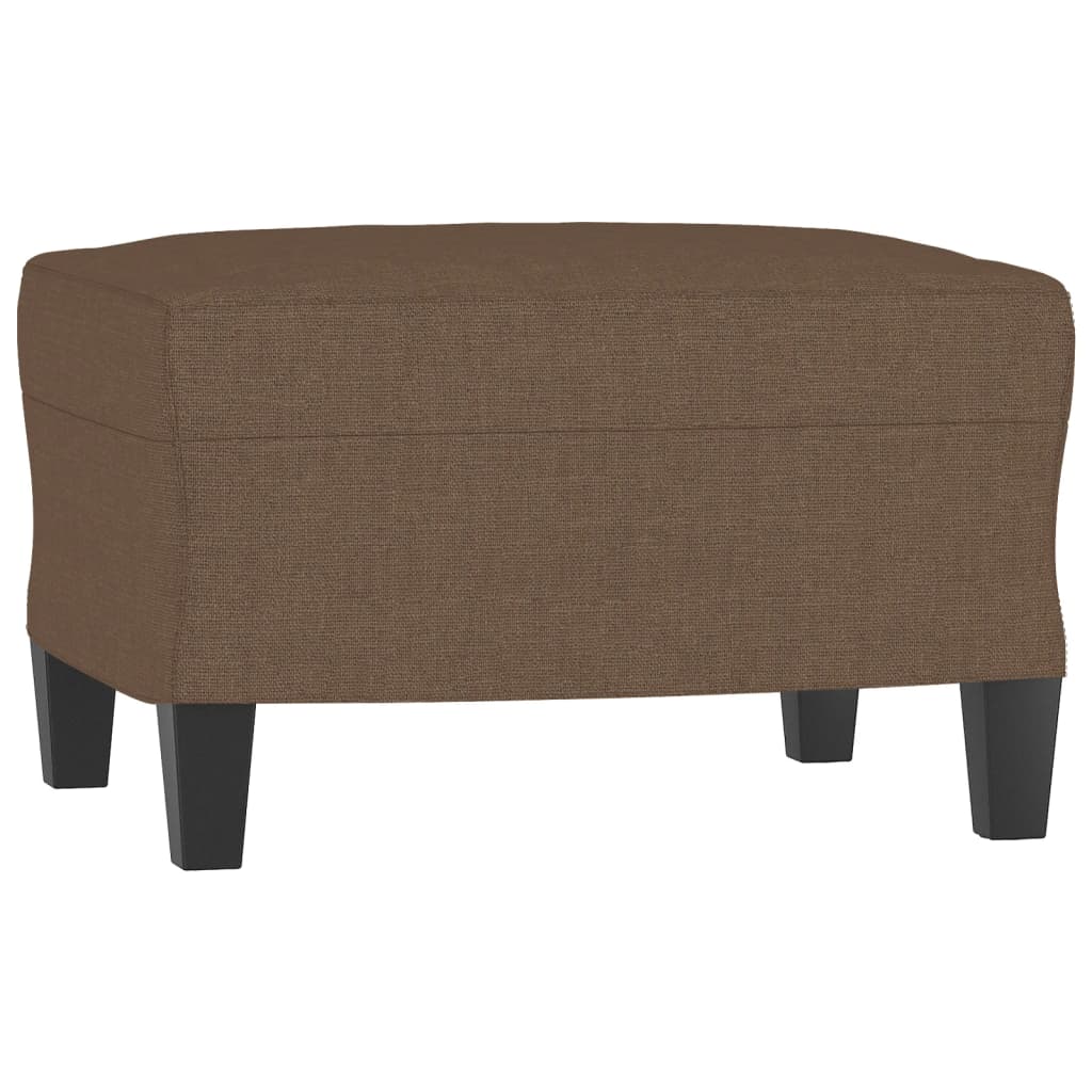 Fußhocker Hellgrau 60x50x41 cm Stoff