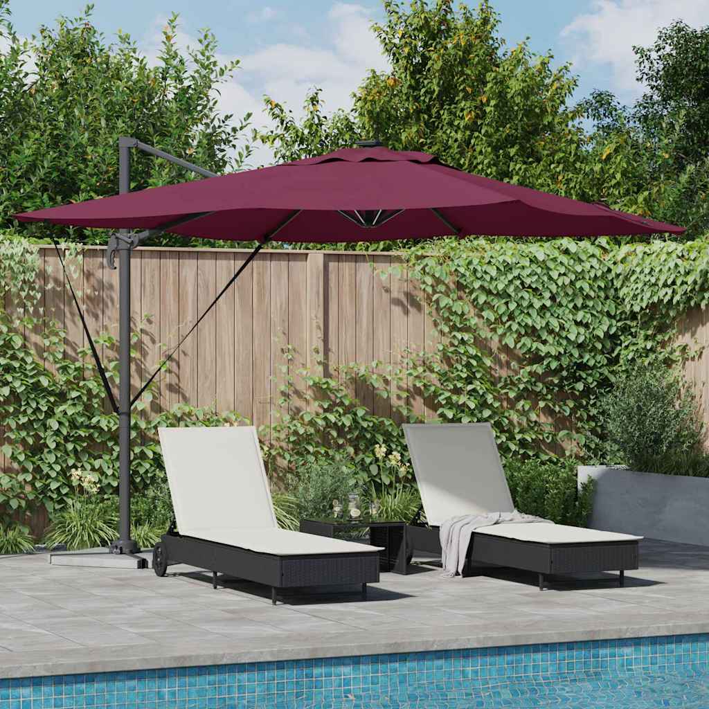Sonnenschirm Sand 286 x 284 x 270 cm Aluminium und Polyester