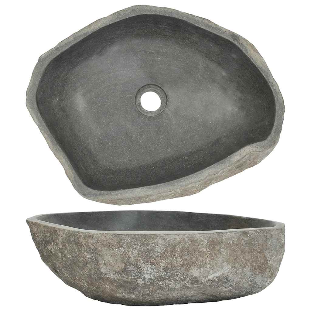 Waschbecken Flussstein Oval (29-38)x(24-31) cm