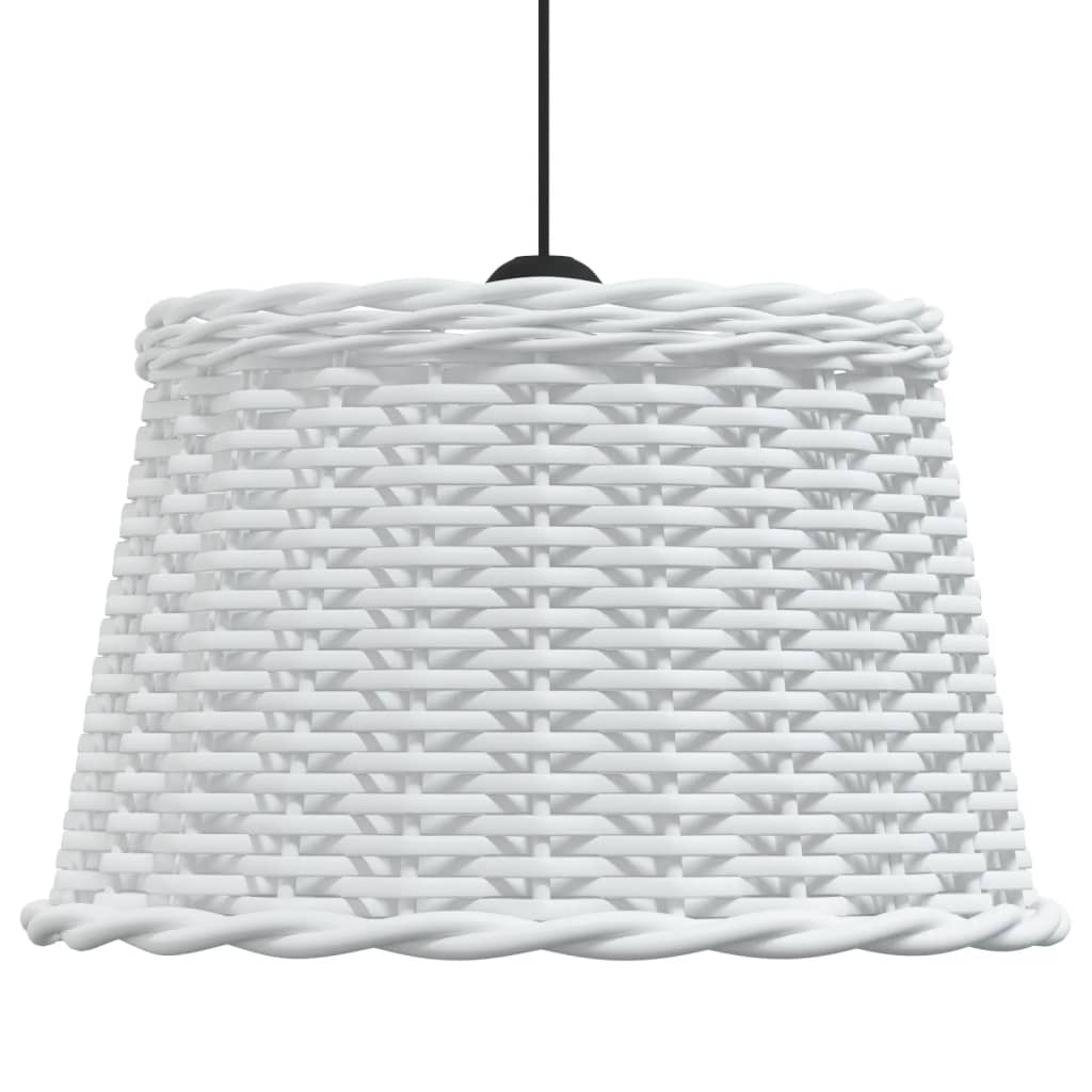 Lampenschirm Weiß Ø15x12 cm Korbweide
