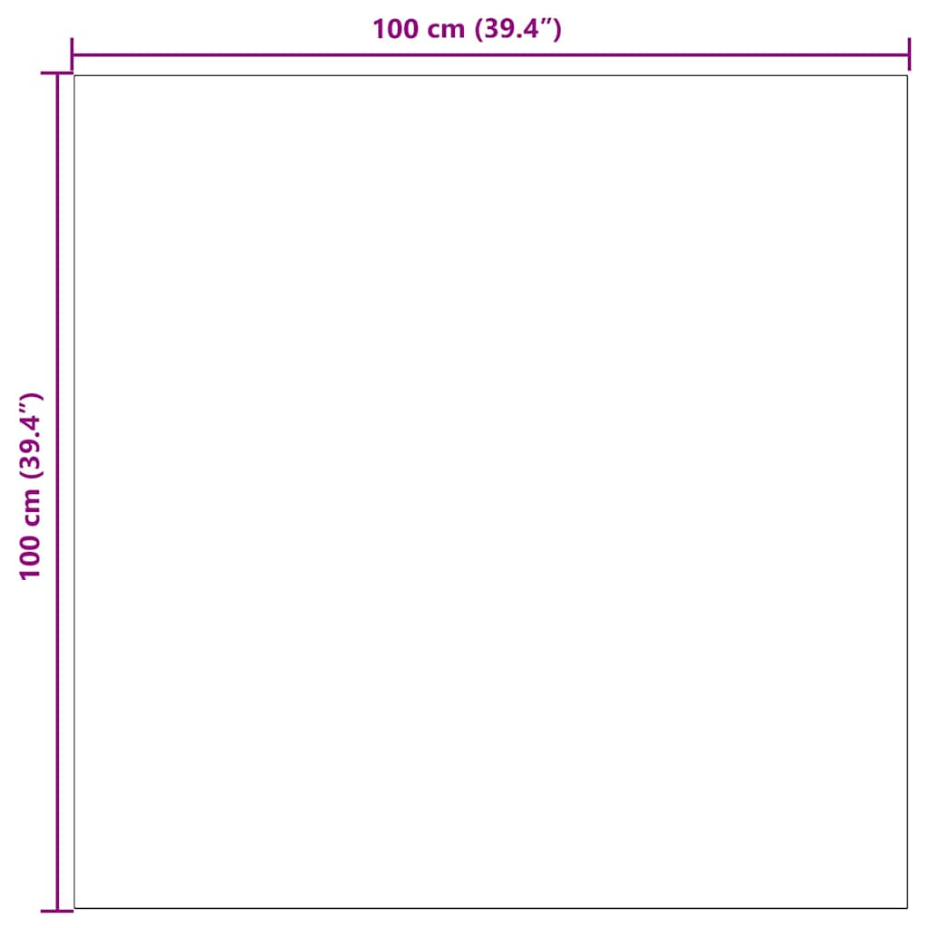 Teppichläufer Grau 80 x 150 cm Stoff