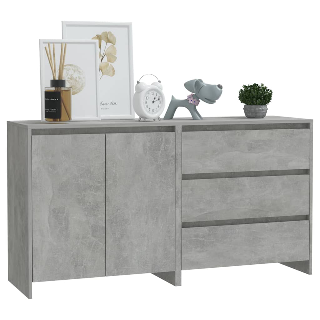 2-tlg. Sideboard Weiß Holzwerkstoff