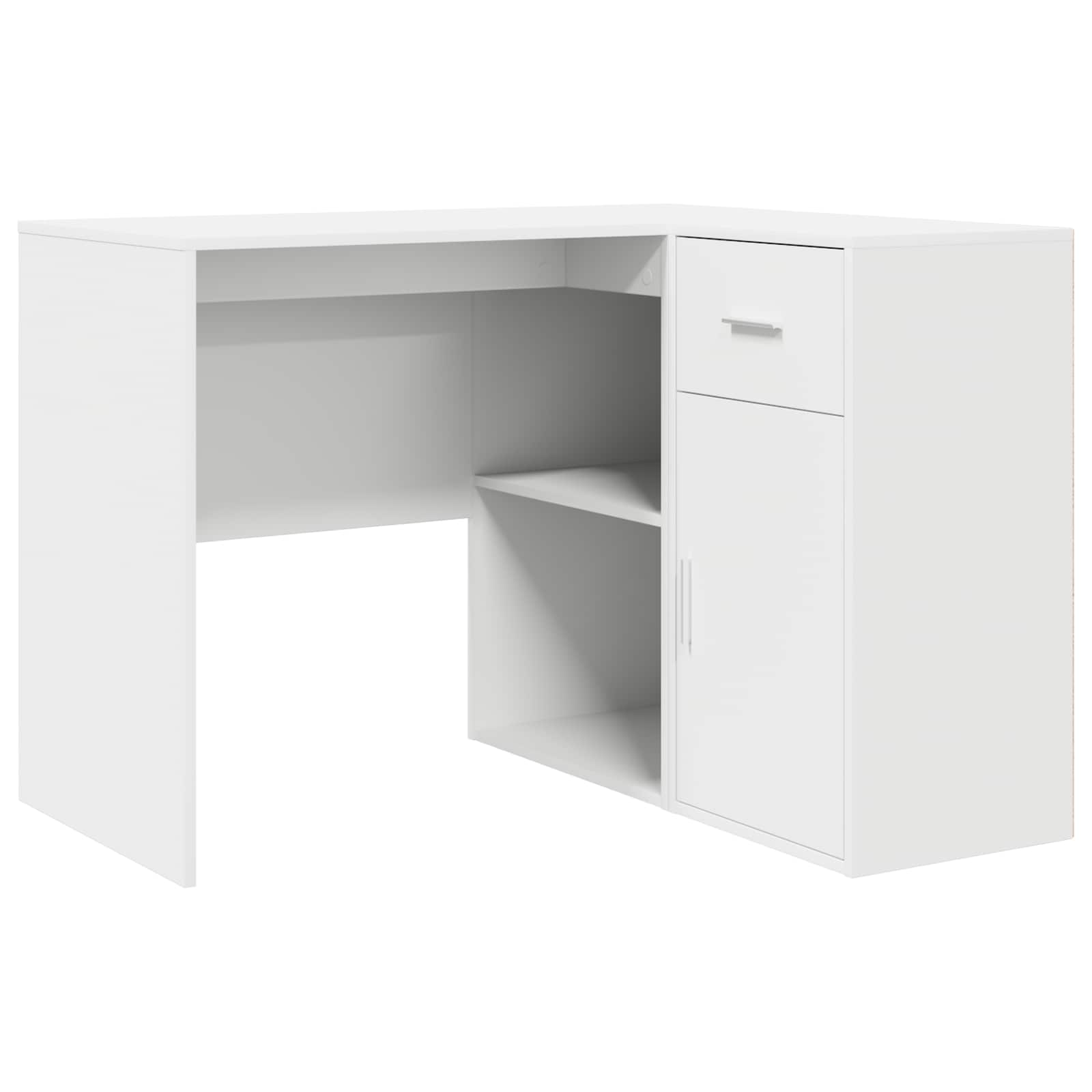 Eck-Schreibtisch Schwarz Eichen-Optik 102 x 88 x 75 cm