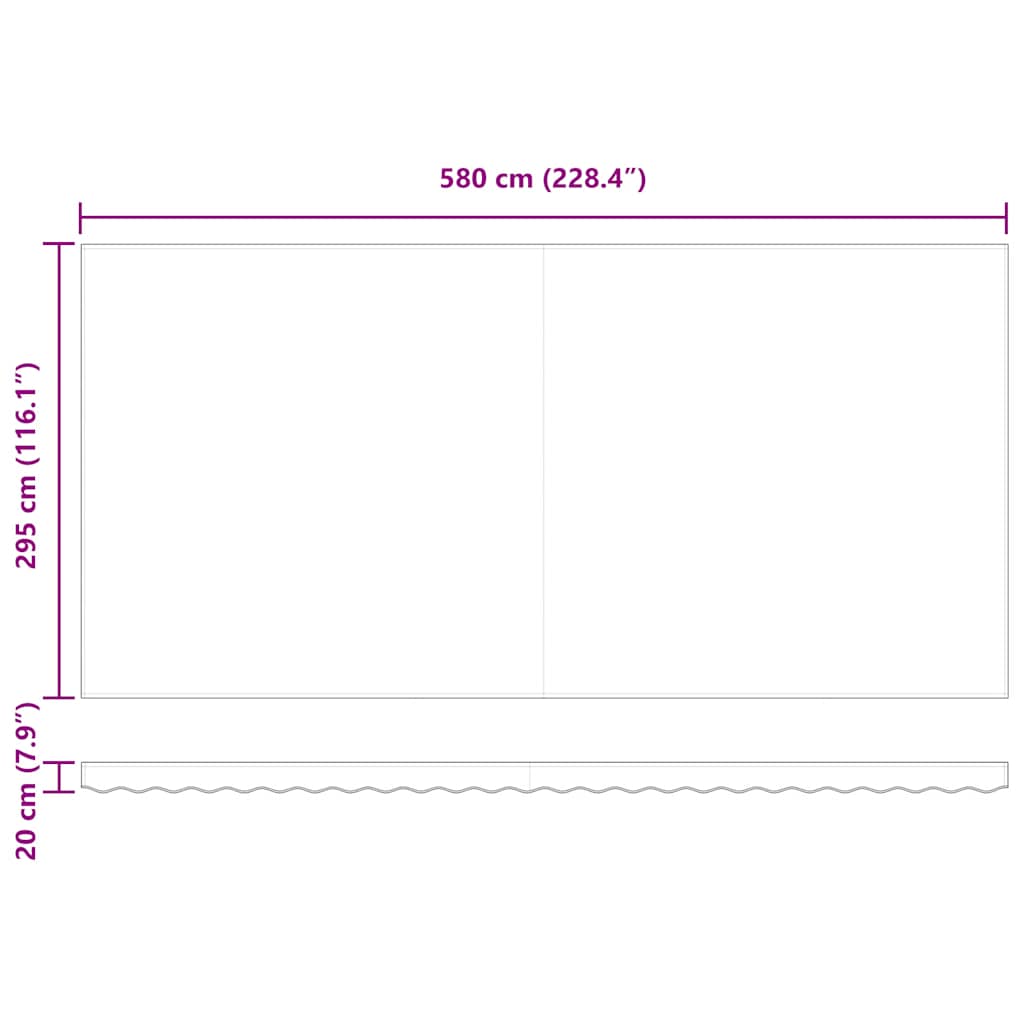 Markise Automatisch Einziehbar 350x250 cm Creme
